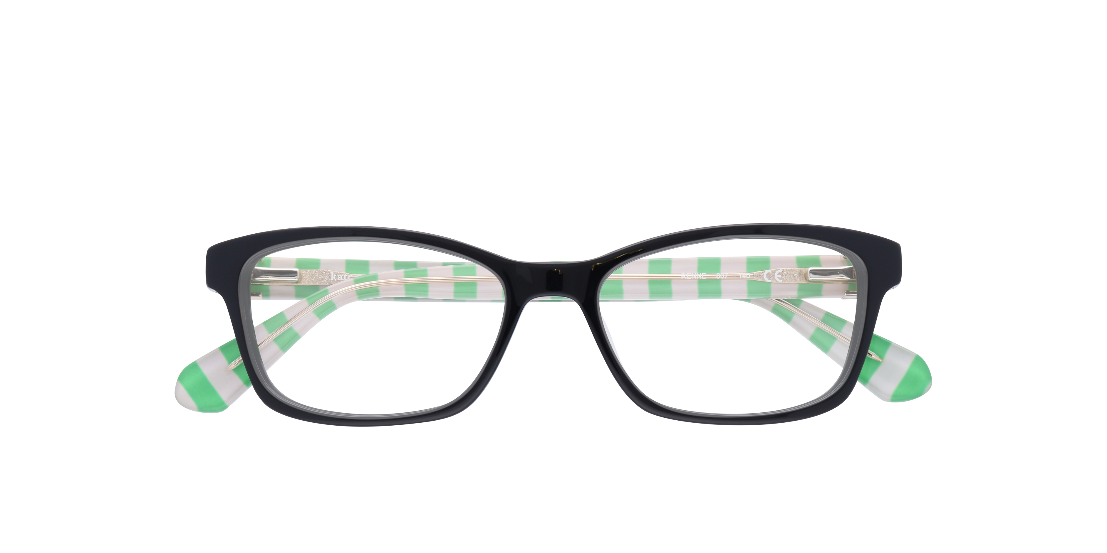 Renne Black AcetateEyeglass Frames for Glasses Direct, Closed View