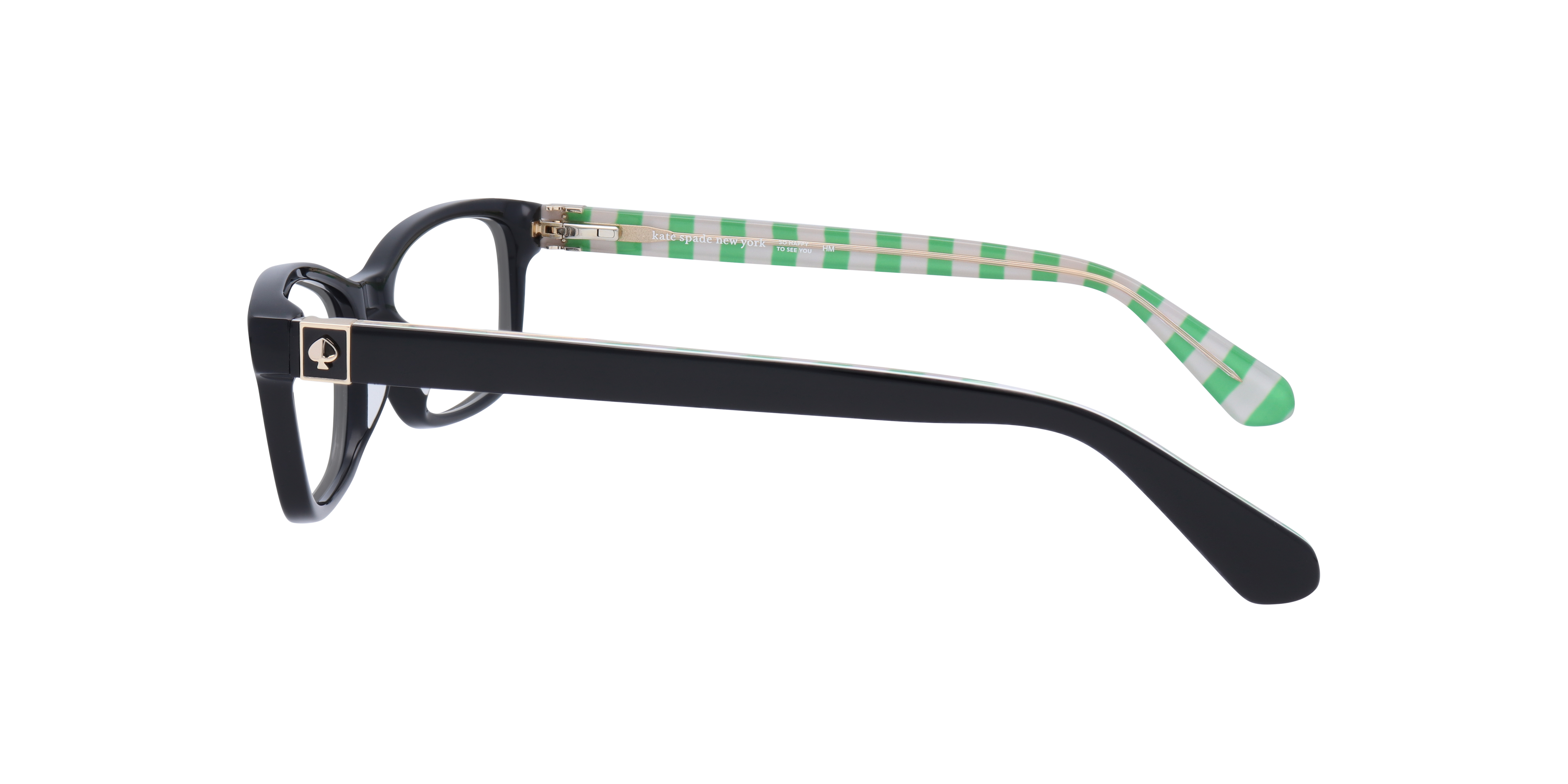 Renne Black AcetateEyeglass Frames for Glasses Direct, Side View