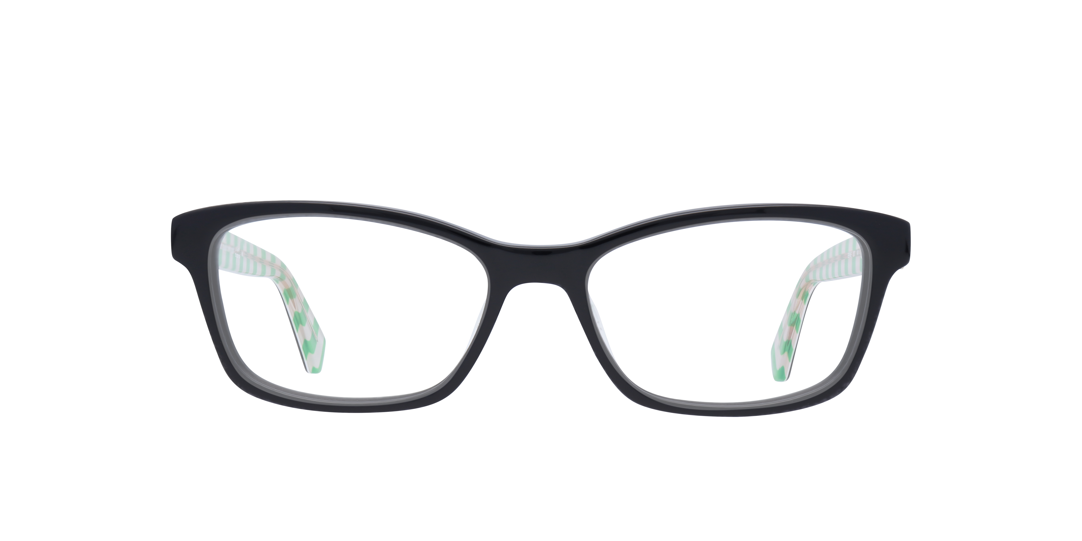 Renne Black AcetateEyeglass Frames for Glasses Direct, Front View