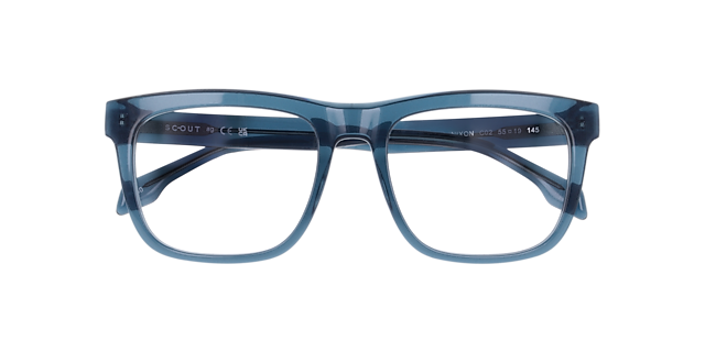 Nixon Crystal Teal AcetateEyeglass Frames for Glasses Direct, Closed View