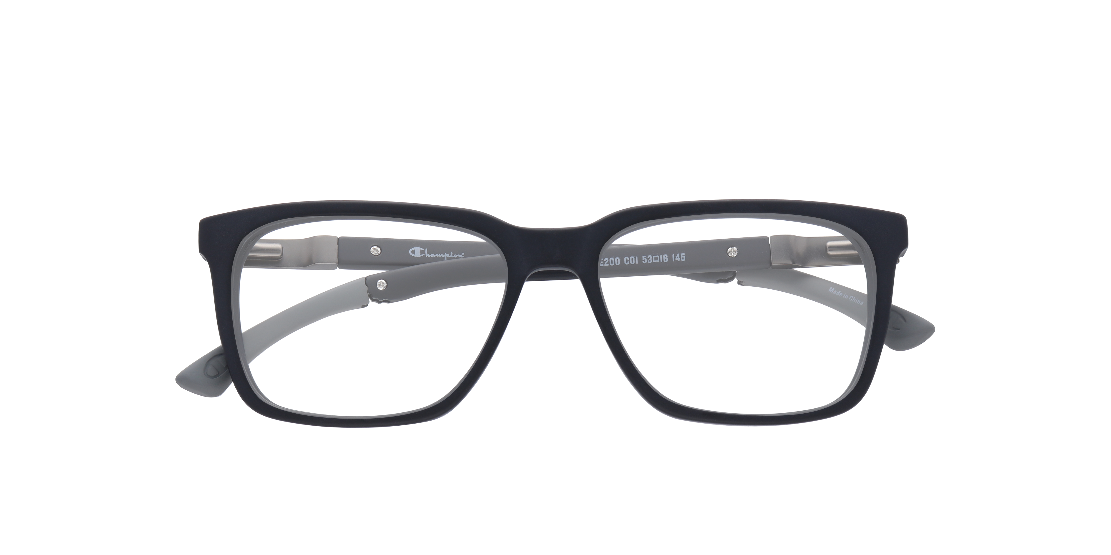 CUZONE200 Black AcetateEyeglass Frames for Glasses Direct, Closed View