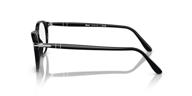 PO3007V Black AcetateEyeglass Frames for Glasses Direct, Side View