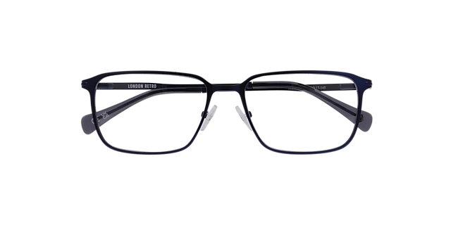 Malden Navy Blue MetalEyeglass Frames for Glasses Direct, Closed View