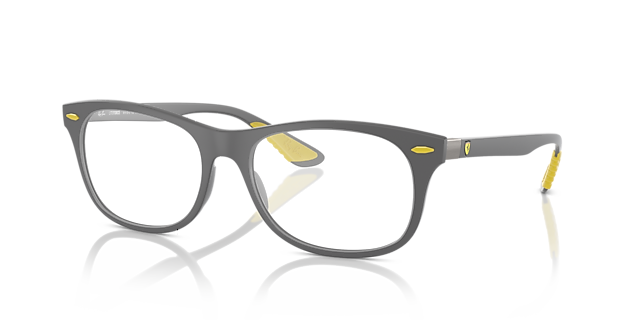 RB7307M Grey PlasticEyeglass Frames for Glasses Direct, Angle View