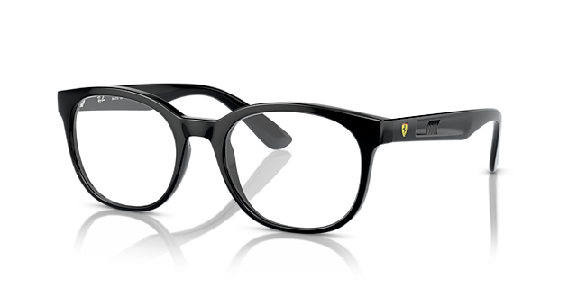 RB7231M Black PlasticEyeglass Frames for Glasses Direct, Angle View