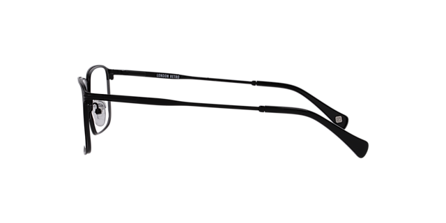 Malden Black MetalEyeglass Frames for Glasses Direct, Side View