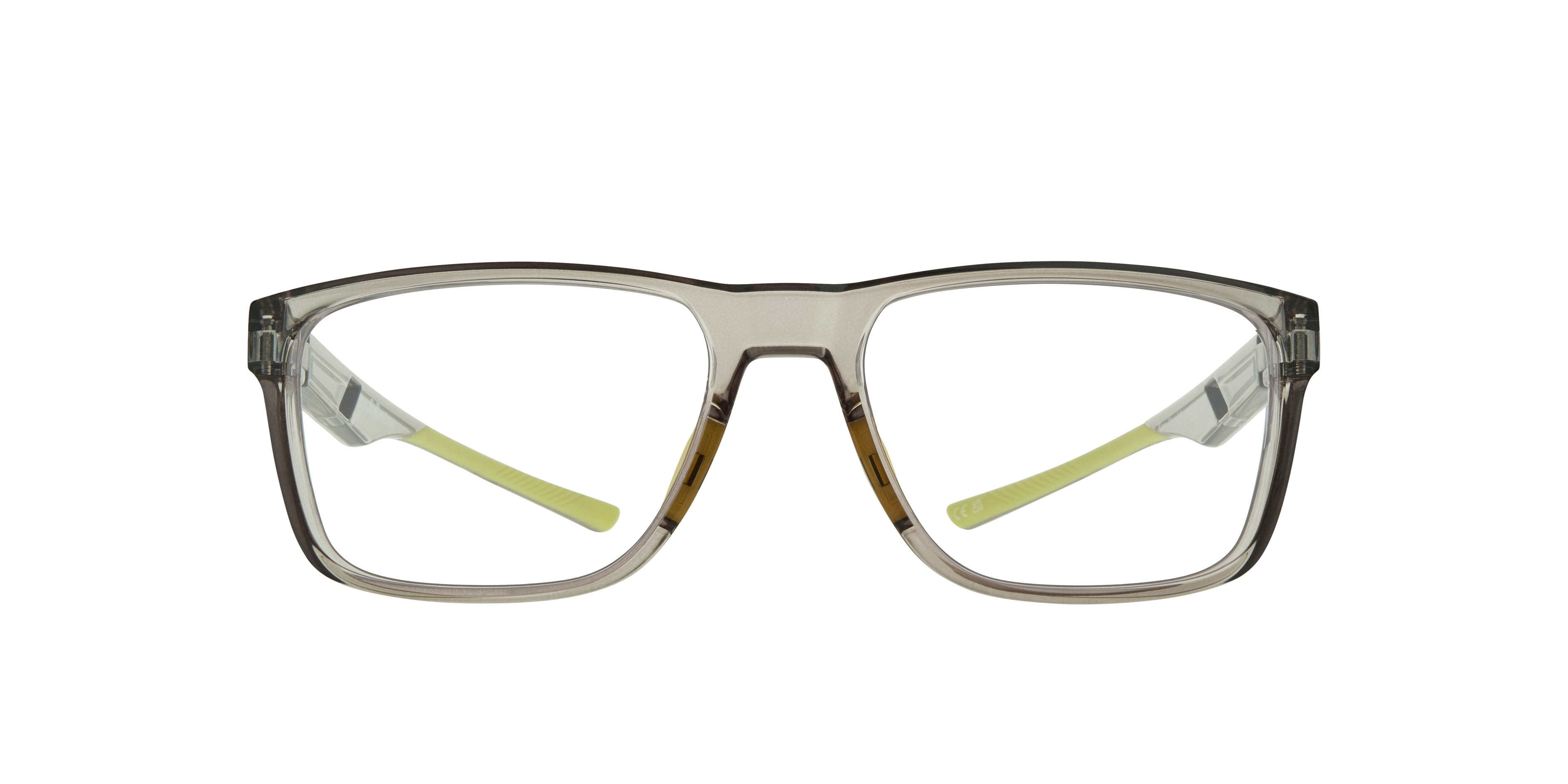 Kane Crystal Grey PlasticEyeglass Frames for Glasses Direct, Front View