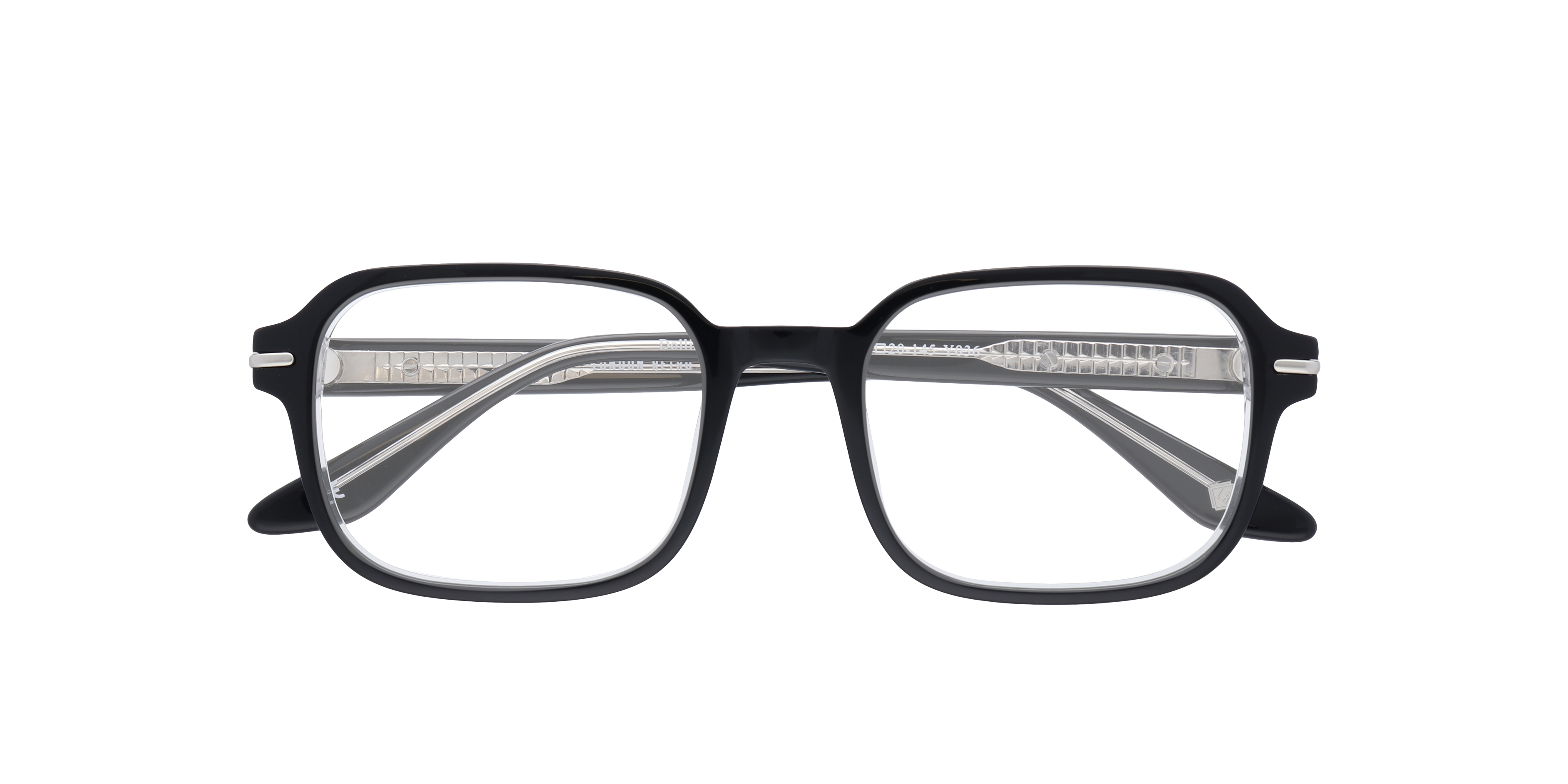 Dollis Shiny Black Crystal AcetateEyeglass Frames for Glasses Direct, Closed View