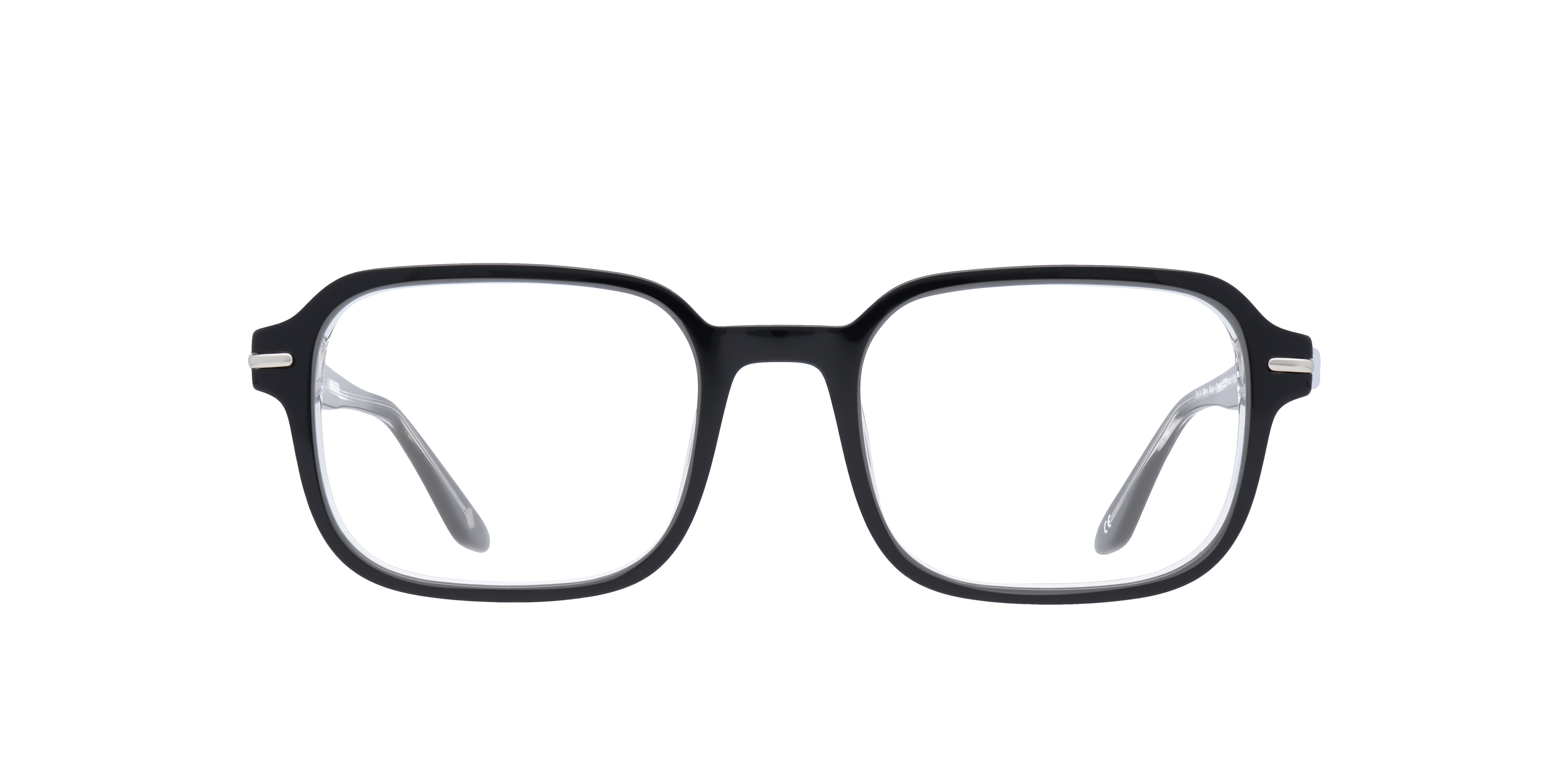 Dollis Shiny Black Crystal AcetateEyeglass Frames for Glasses Direct, Front View