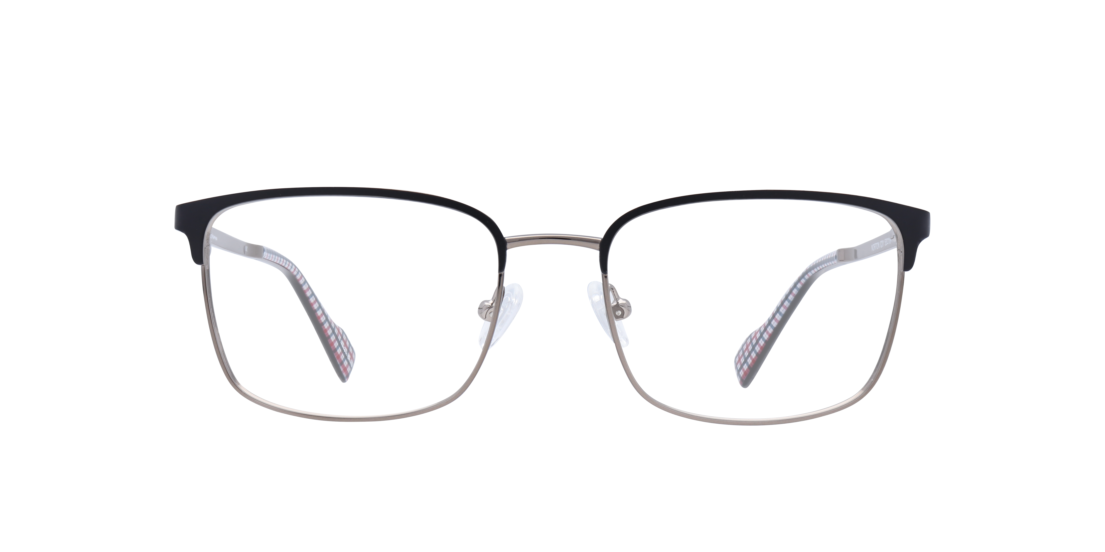 Norton BN Black MetalEyeglass Frames for Glasses Direct, Front View