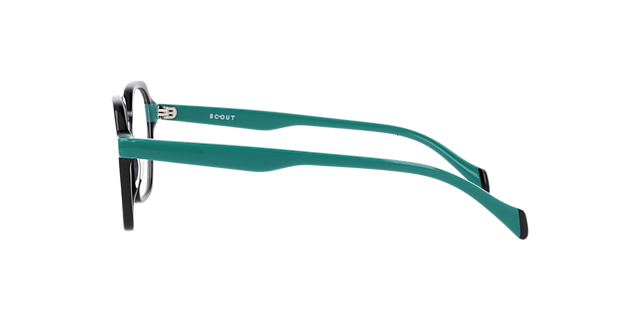 Mateo Black AcetateEyeglass Frames for Glasses Direct, Side View