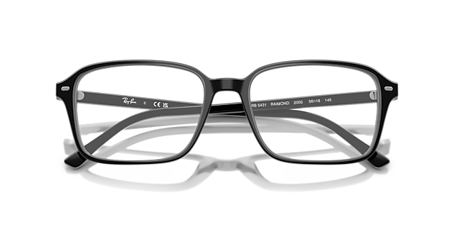 RB5431 Black AcetateSunglass Frames for Glasses Direct, Closed View