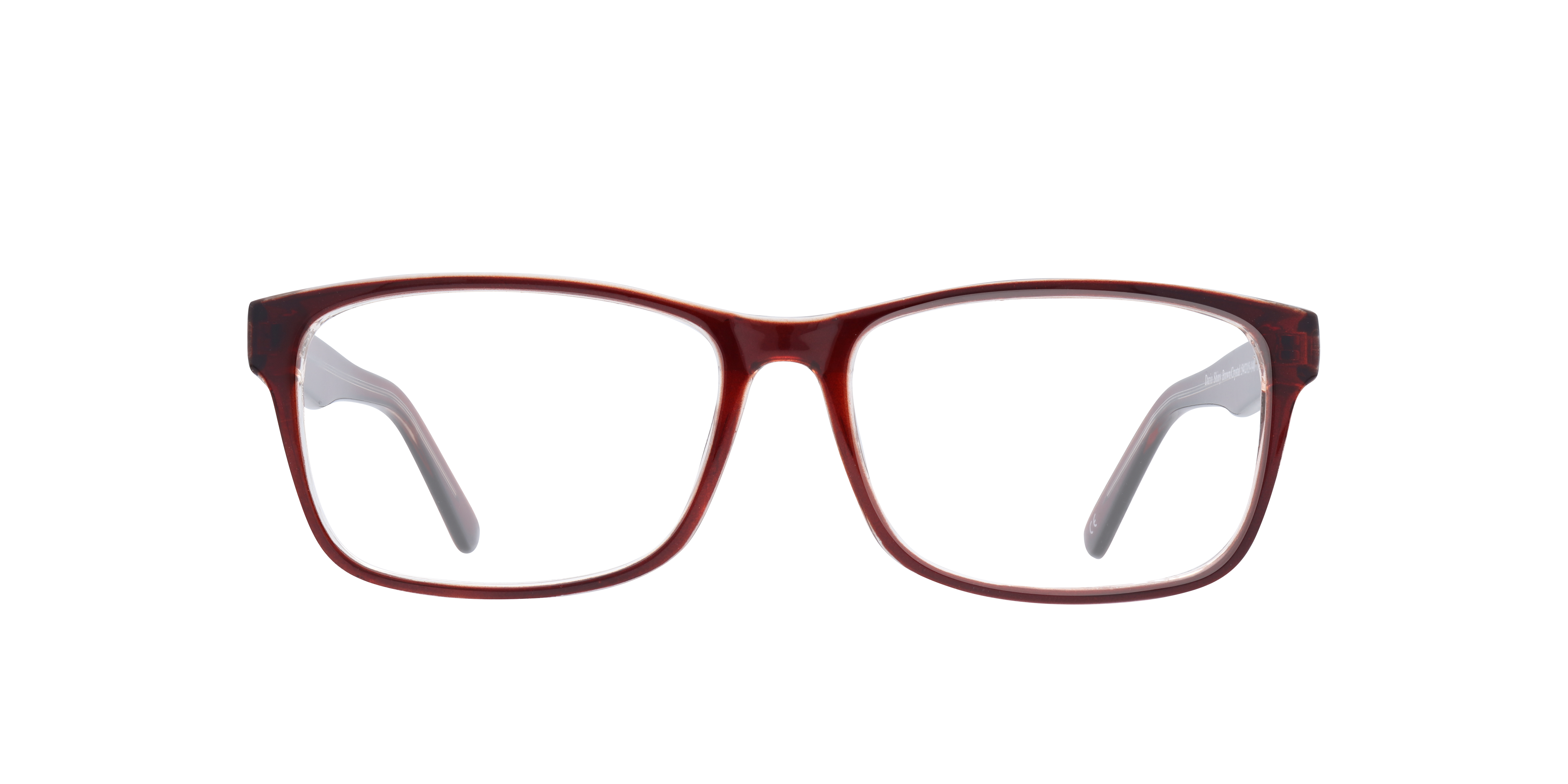 Dario Shiny Brown & Crystal PlasticEyeglass Frames for Glasses Direct, Front View
