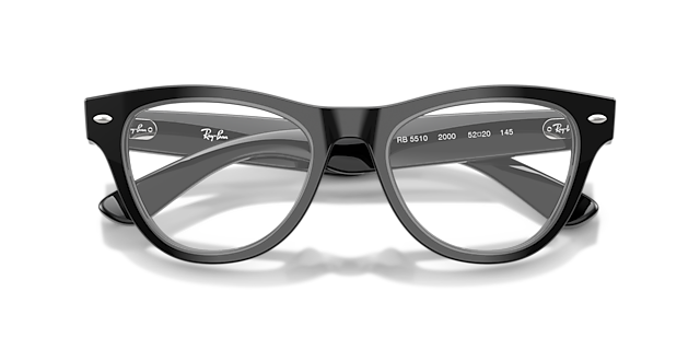 RB5510 Black AcetateEyeglass Frames for Glasses Direct, Closed View