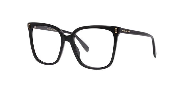 MJ 1130 Black AcetateEyeglass Frames for Glasses Direct, Angle View