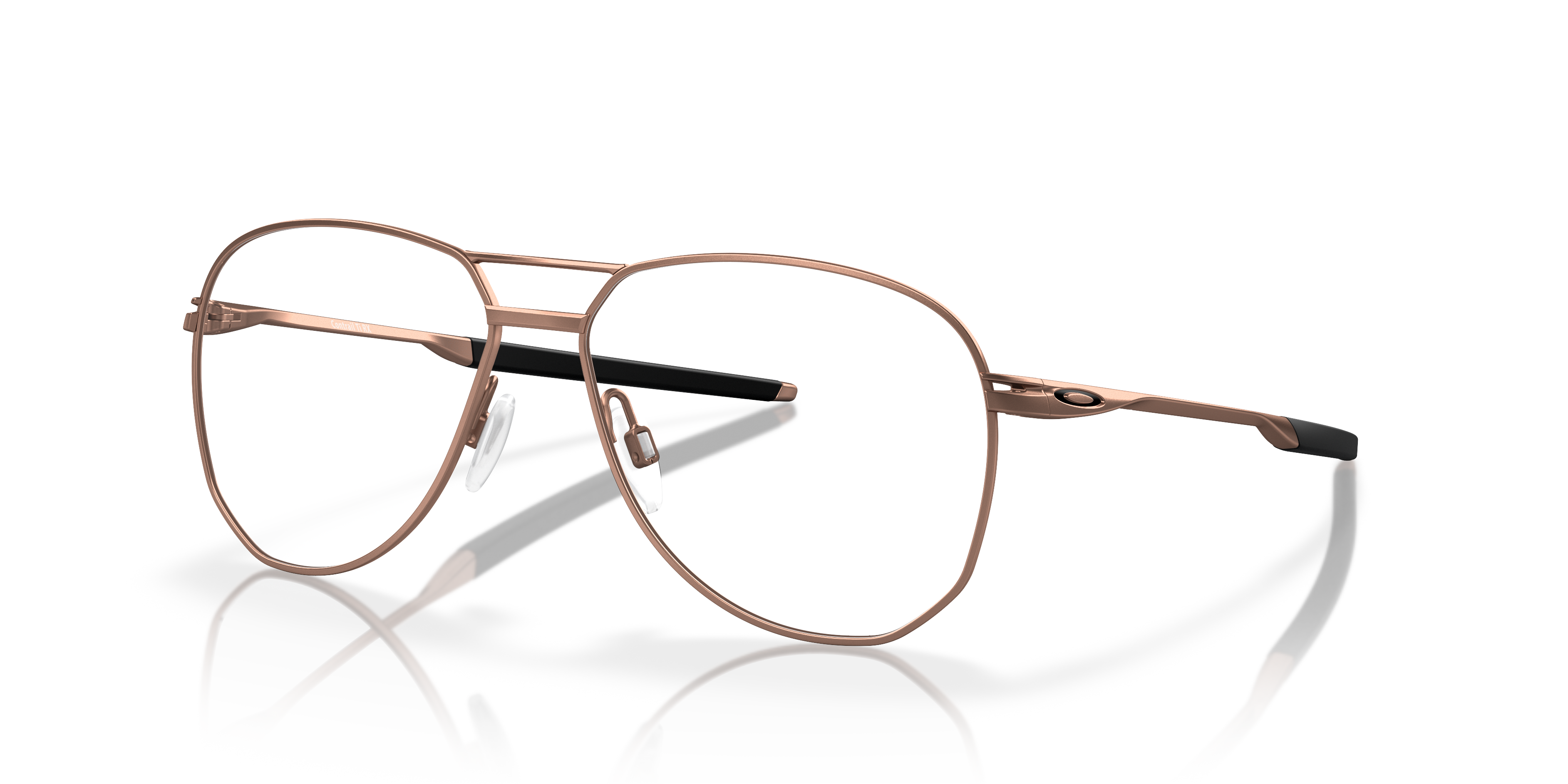 Contrail TI Satin Rose Gold TitaniumEyeglass Frames for Glasses Direct, Angle View