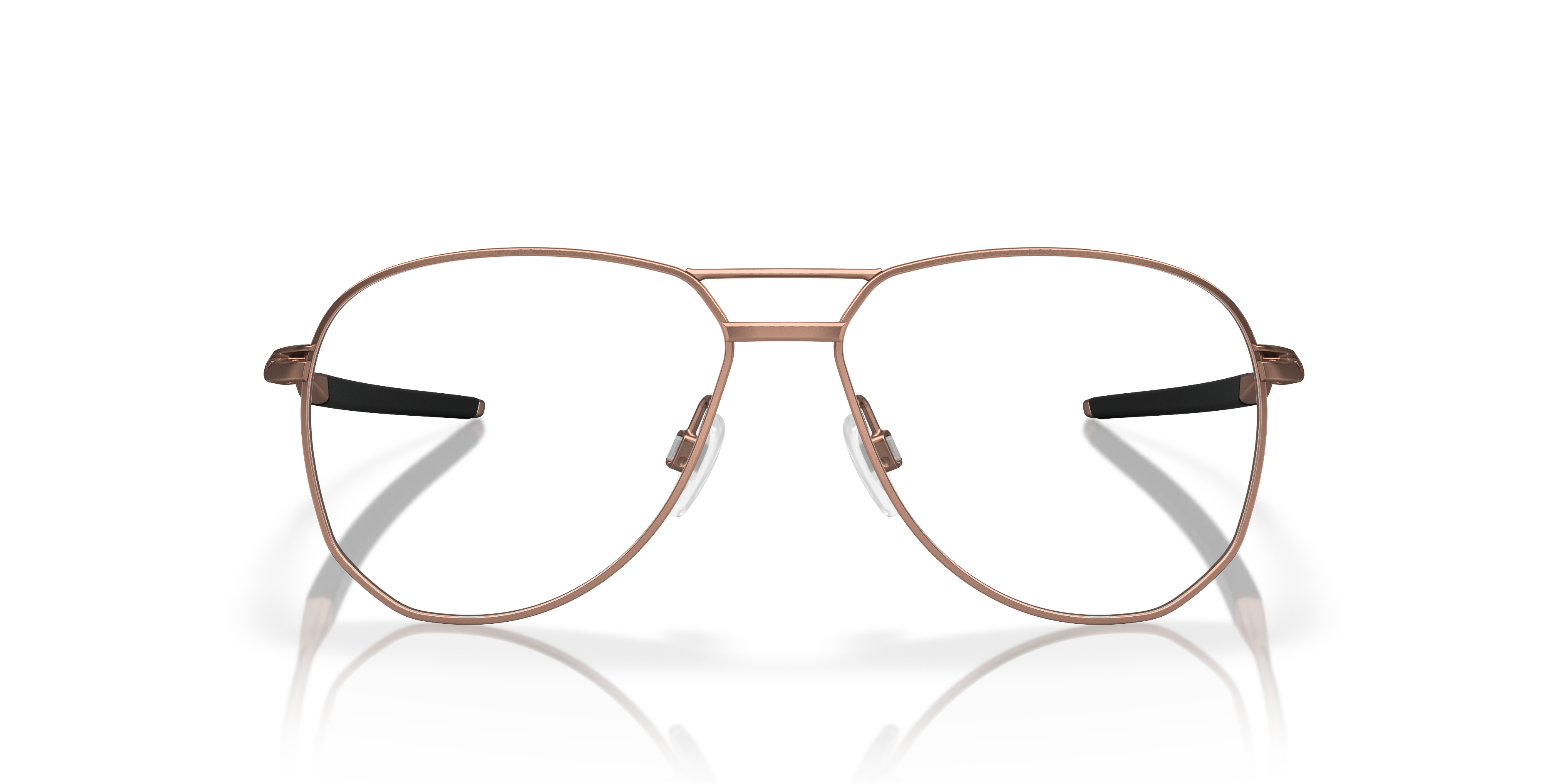 Contrail TI Satin Rose Gold TitaniumEyeglass Frames for Glasses Direct, Front View