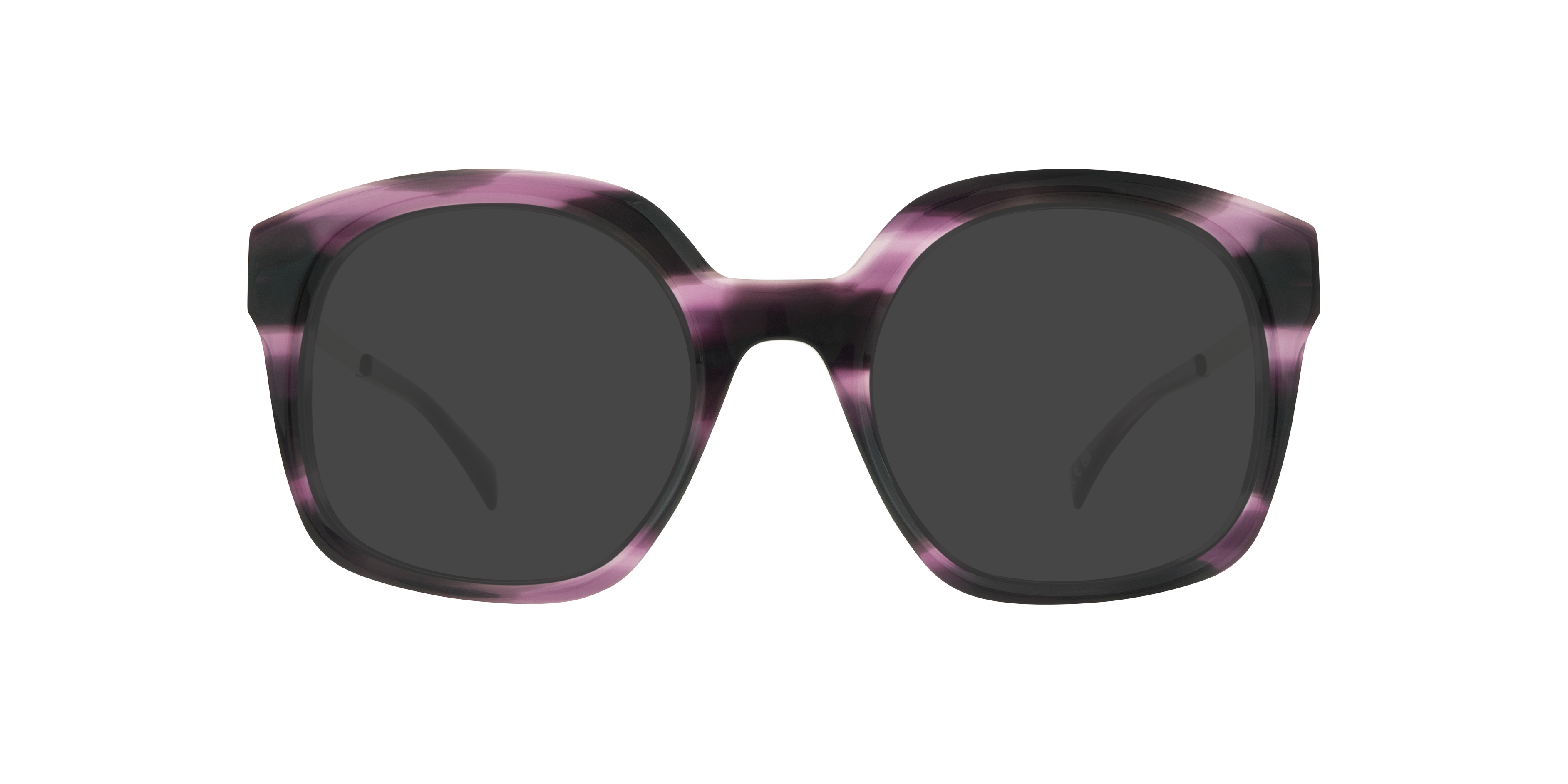Keira Havana Purple & Silver AcetateSunglass Frames for Glasses Direct, with Tinted Lenses