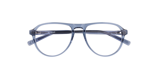 Marcus Crystal Blue AcetateEyeglass Frames for Glasses Direct, Closed View