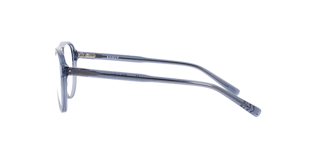 Marcus Crystal Blue AcetateEyeglass Frames for Glasses Direct, Side View