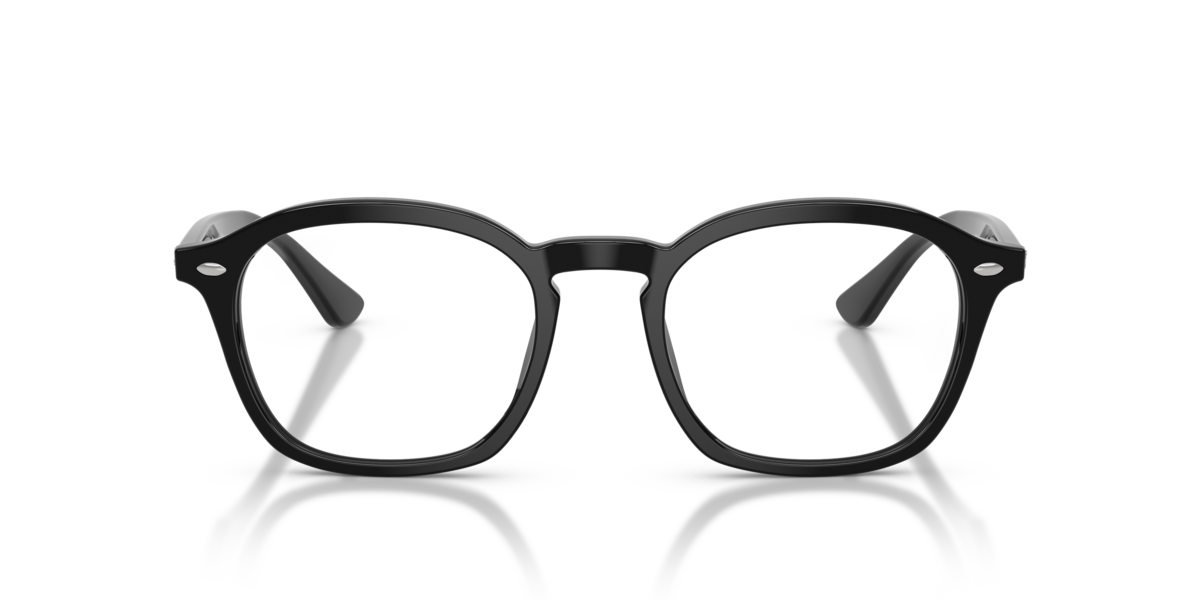 Ray-Ban Unisex Black Square Acetate Eyeglasses Online - Full Rim - Rb5451