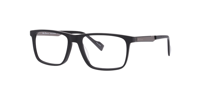 Bspark Black AcetateEyeglass Frames for Glasses Direct, Angle View