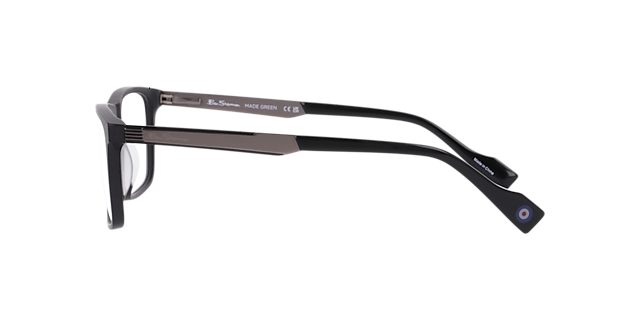 Bspark Black AcetateEyeglass Frames for Glasses Direct, Side View