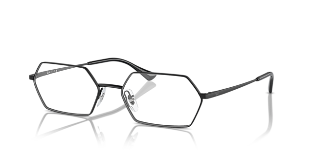 RB6528 Black MetalEyeglass Frames for Glasses Direct, Angle View