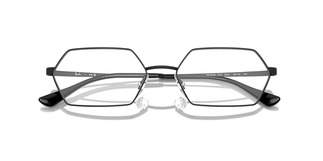 RB6528 Black MetalEyeglass Frames for Glasses Direct, Closed View
