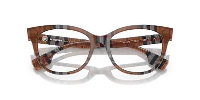 BE2375 Check Brown AcetateEyeglass Frames for Glasses Direct, Closed View