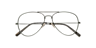 Hartley Matte Khaki MetalEyeglass Frames for Glasses Direct, Closed View