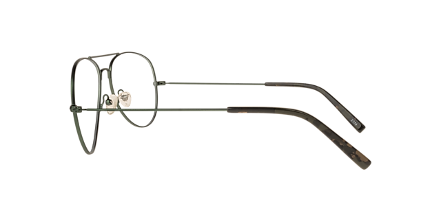 Hartley Matte Khaki MetalEyeglass Frames for Glasses Direct, Side View