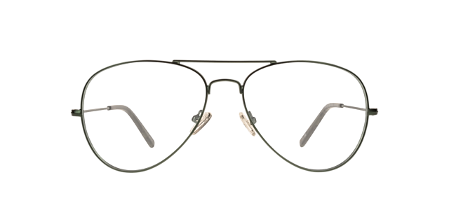 Hartley Matte Khaki MetalEyeglass Frames for Glasses Direct, Front View