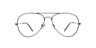 Hartley Matte Khaki MetalEyeglass Frames for Glasses Direct, Front View