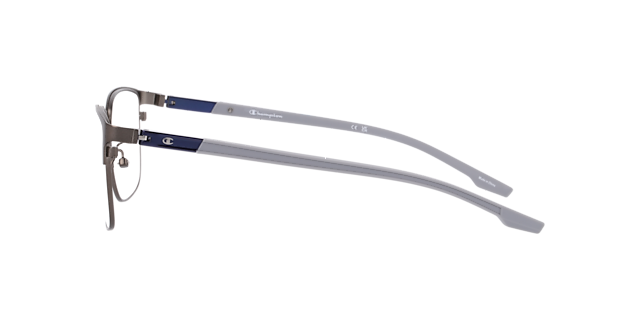 Cusave Gunmetal MetalEyeglass Frames for Glasses Direct, Side View