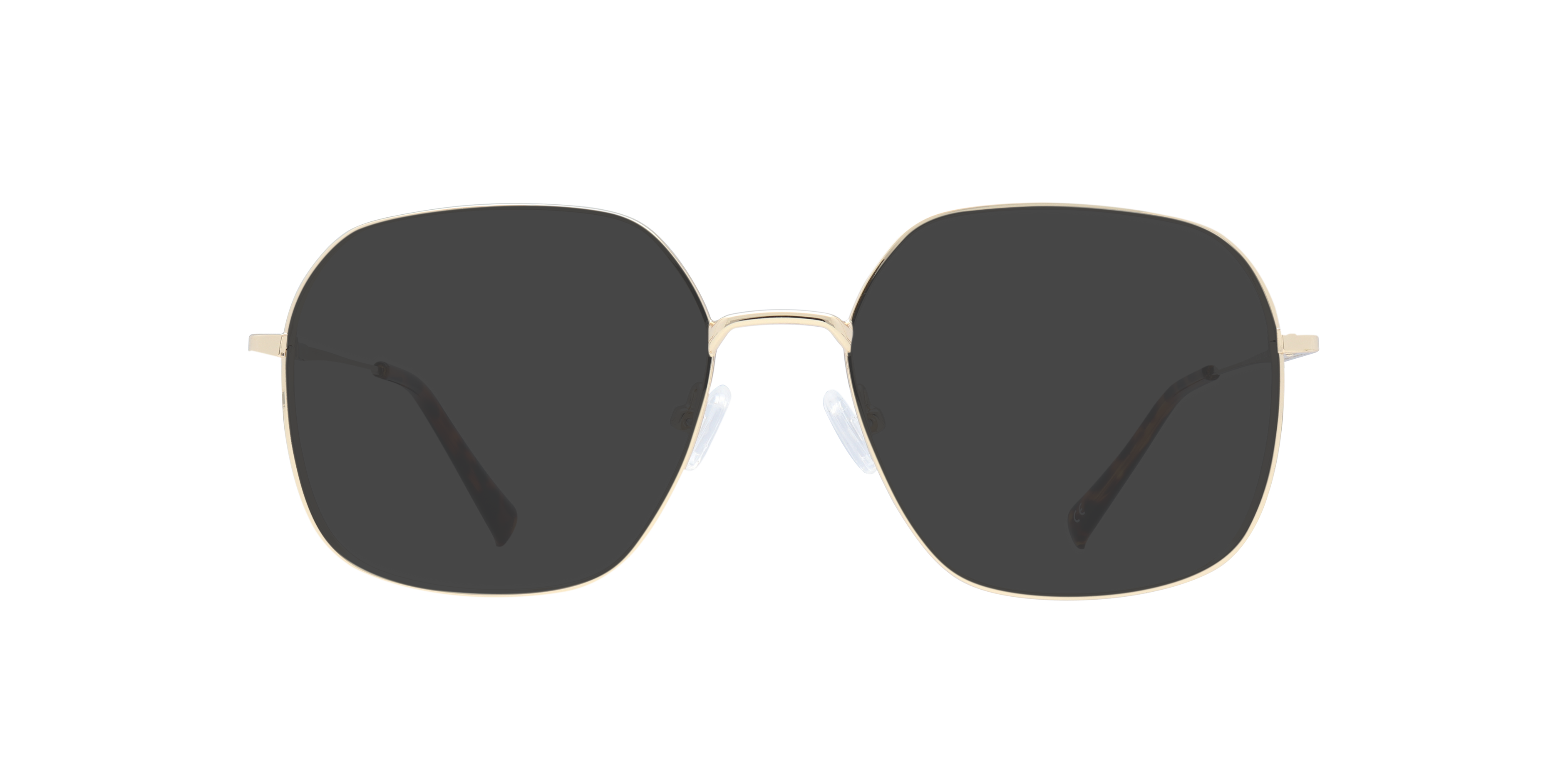 Bonnie Shiny Gold MetalEyeglass Frames for Glasses Direct, with Tinted Lenses