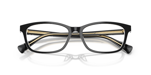 RA7194U Black & Transparent AcetateEyeglass Frames for Glasses Direct, Closed View