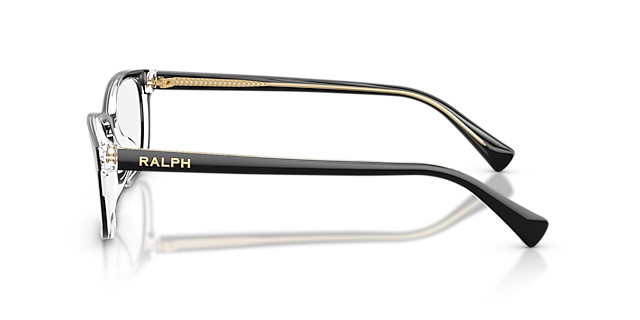 RA7194U Black & Transparent AcetateEyeglass Frames for Glasses Direct, Side View