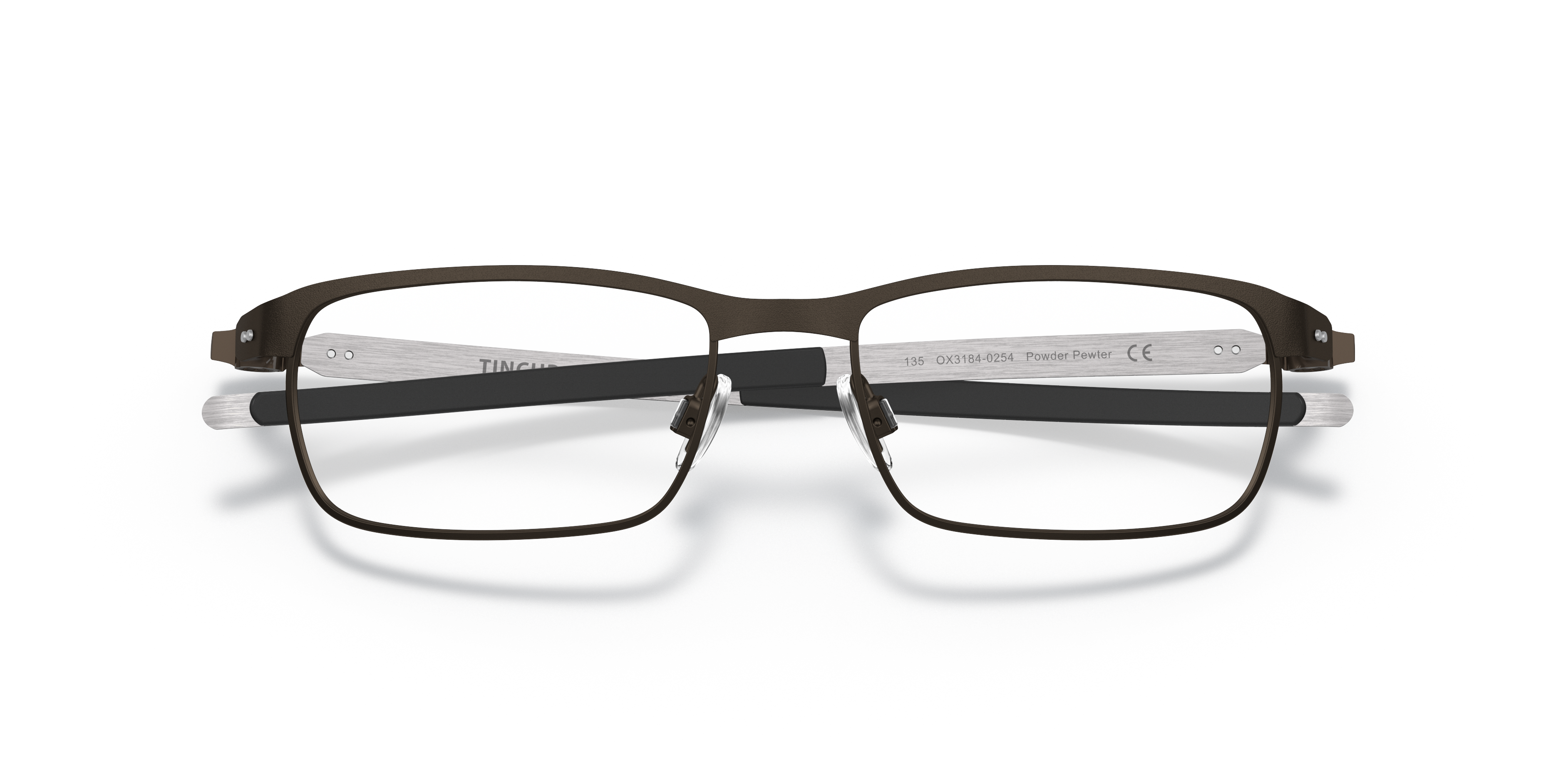 TinCup™ Powder Pewter MetalEyeglass Frames for Glasses Direct, Closed View