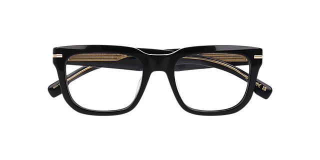 Boss 1746/G Black AcetateEyeglass Frames for Glasses Direct, Closed View