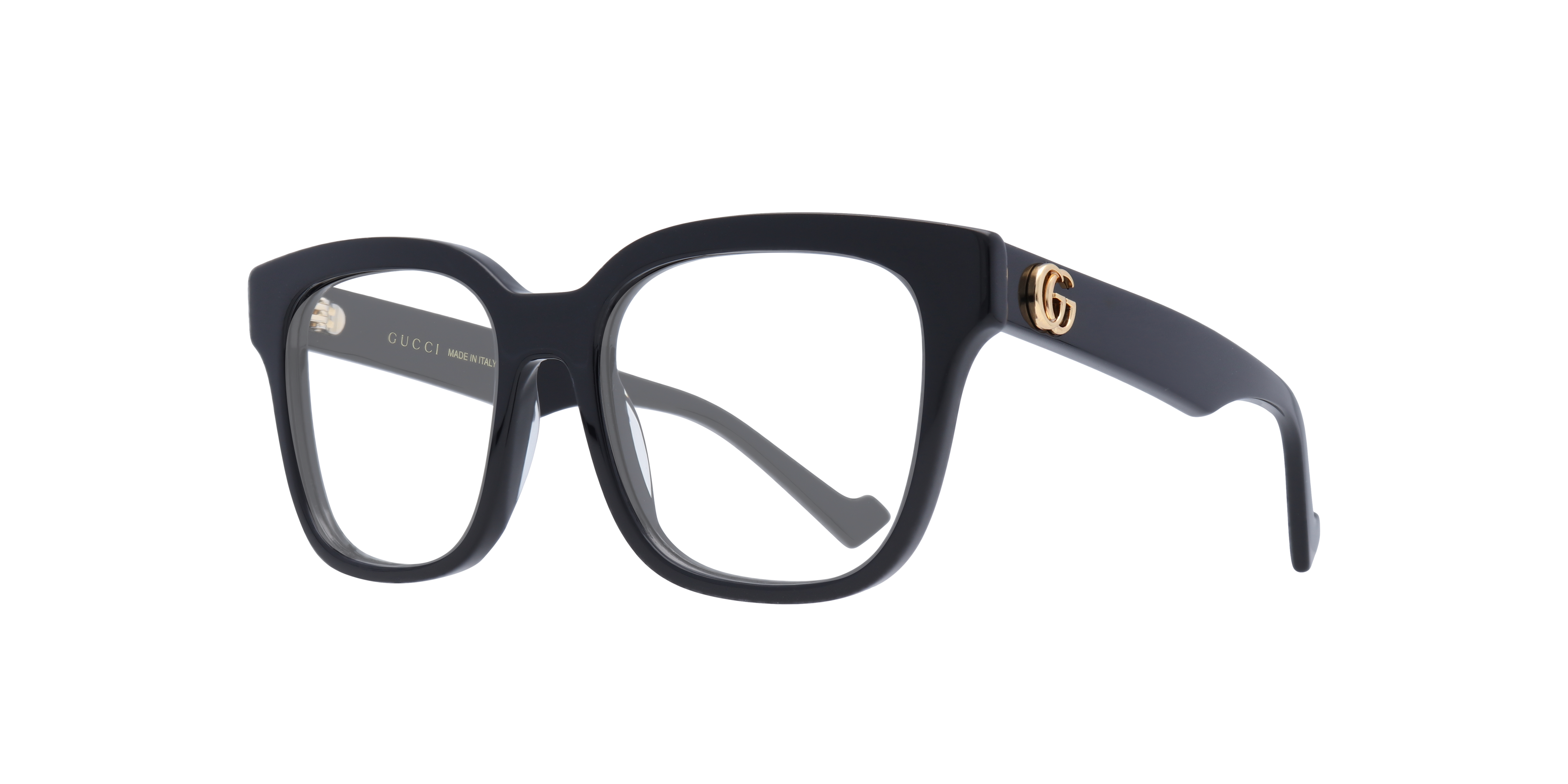 GG0958O Black Tan AcetateEyeglass Frames for Glasses Direct, Angle View