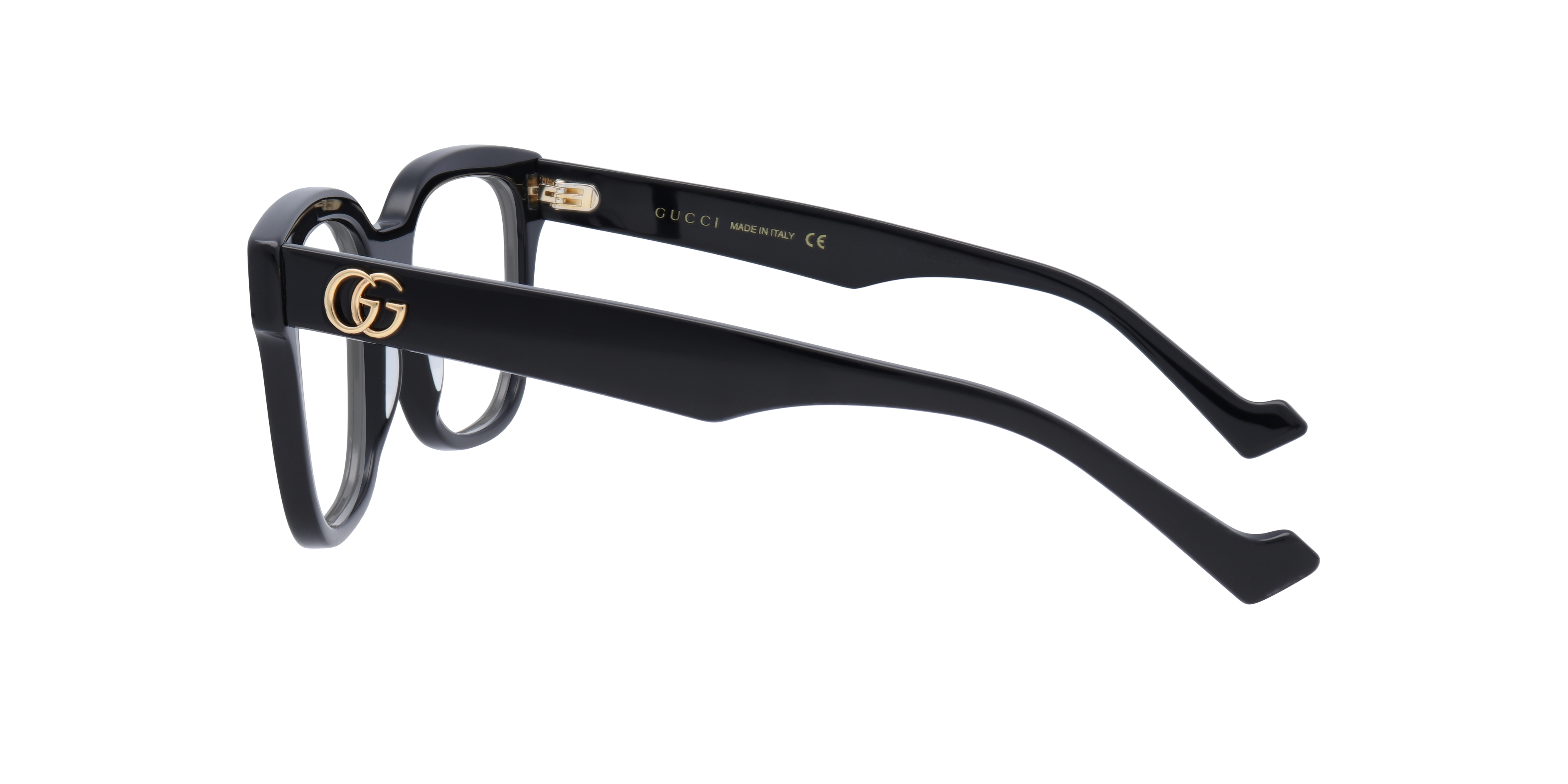 GG0958O Black Tan AcetateEyeglass Frames for Glasses Direct, Side View