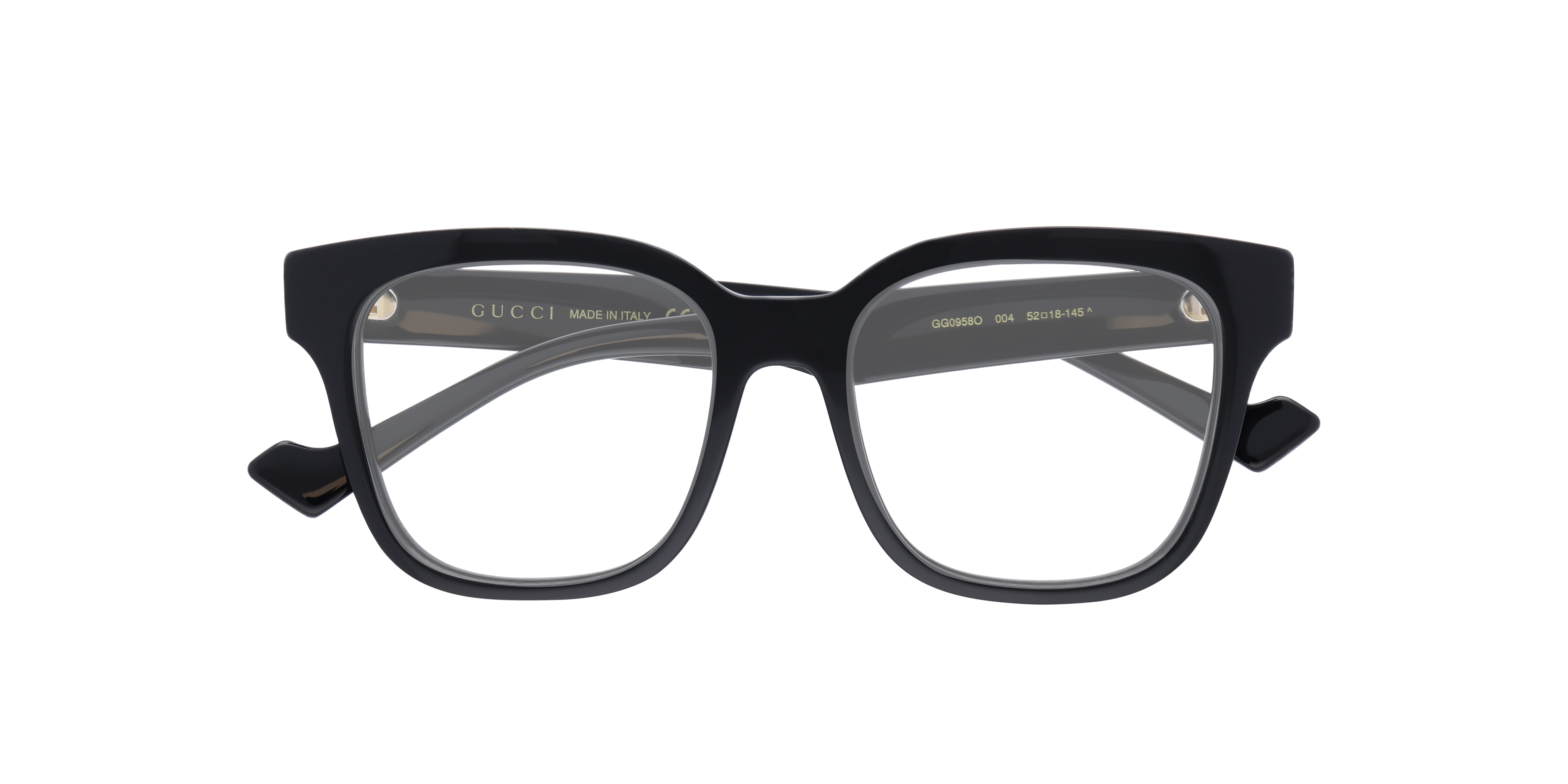 GG0958O Black Tan AcetateEyeglass Frames for Glasses Direct, Closed View