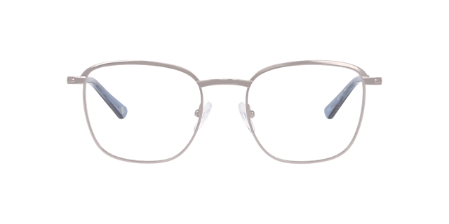 Newington Matte Silver MetalEyeglass Frames for Glasses Direct, Front View
