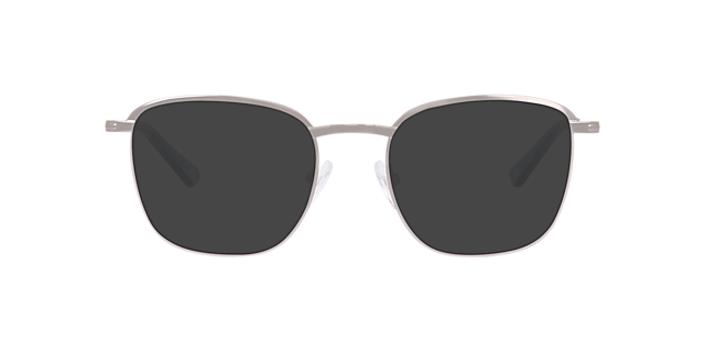 Newington Matte Silver MetalEyeglass Frames for Glasses Direct, with Tinted Lenses