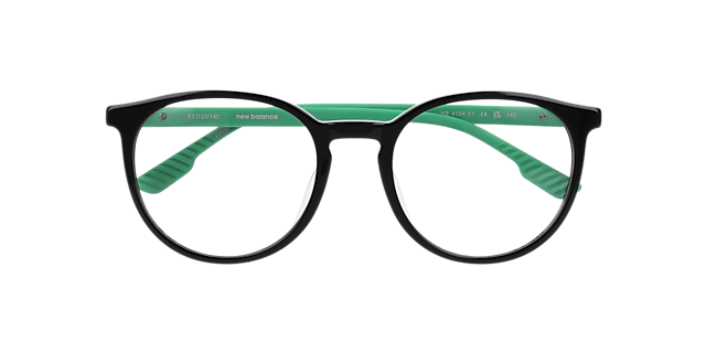 Nb4194 Black Green AcetateEyeglass Frames for Glasses Direct, Closed View