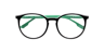 Nb4194 Black Green AcetateEyeglass Frames for Glasses Direct, Closed View