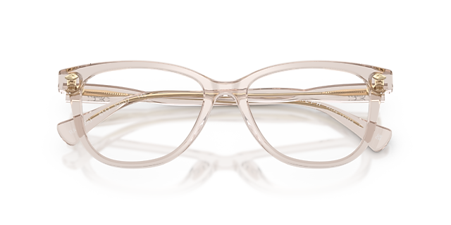 RA7189U Beige Transparent AcetateEyeglass Frames for Glasses Direct, Closed View