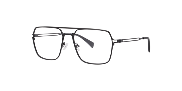 Mckinlay Black MetalEyeglass Frames for Glasses Direct, Angle View