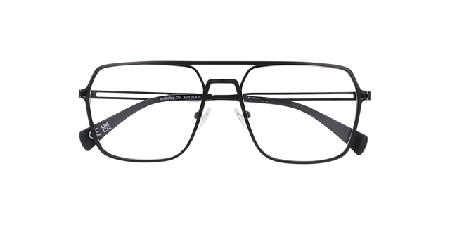Mckinlay Black MetalEyeglass Frames for Glasses Direct, Closed View